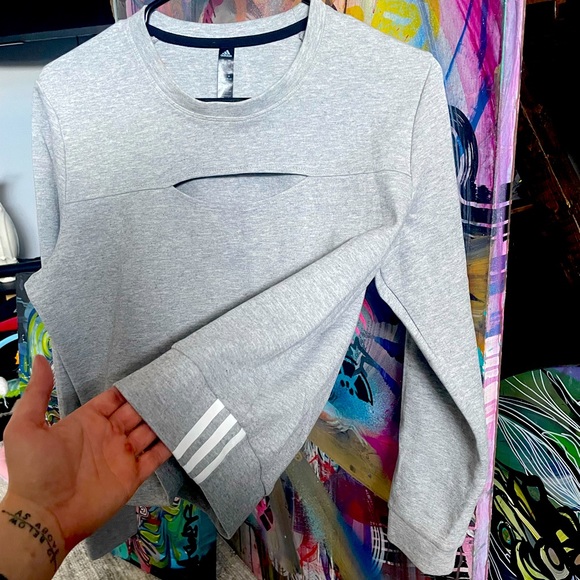 Grey Adidas Pullover - Picture 2 of 2